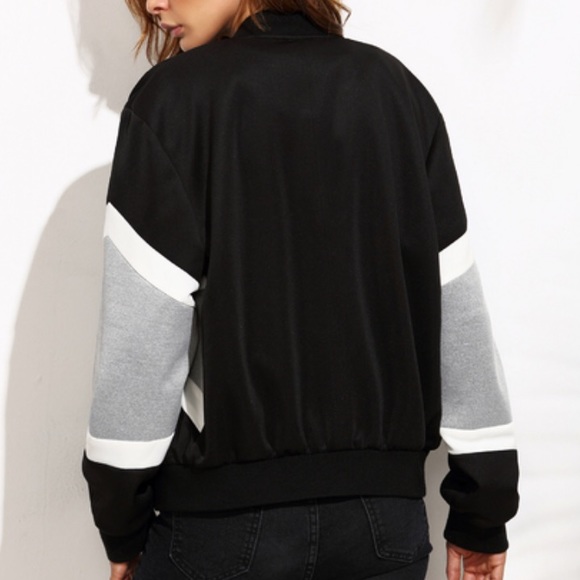 Zipper Color Block Jacket - Picture 3 of 6